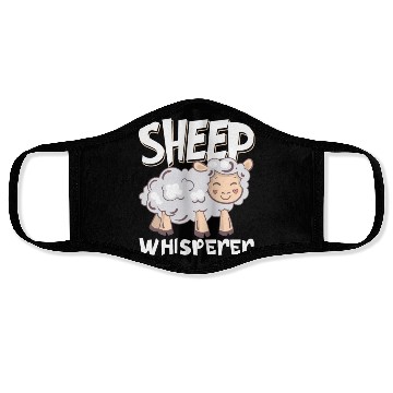 Discover Funny Sheep Barn Farmer Farming Sheep Lover Face Masks