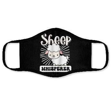 Discover Funny Sheep Barn Farmer Farming Sheep Lover Face Masks