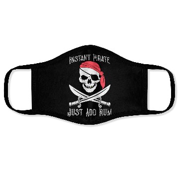 Discover Instant Pirate Just Add Rum for Gasparilla or Face Masks