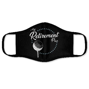 Discover My Retirement Plan Golf Face Masks