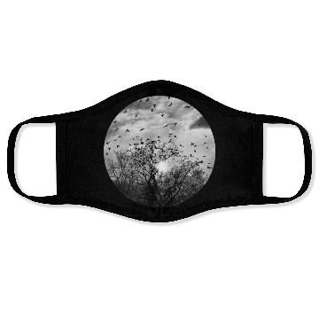 Discover Bird's dance in the sunlight Face Masks