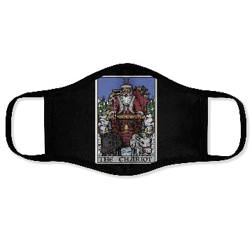 Discover Santa Claus in The Chariot Tarot Card Face Masks