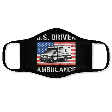 Discover Us Driver Ambulance Driver Paramedic Emergency Face Masks