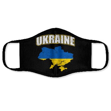 Discover Ukraine Flag Nation National Colors Origin Kiev Face Masks
