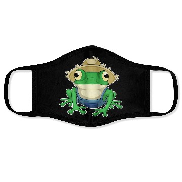 Discover Frog Farmer Hat Face Masks