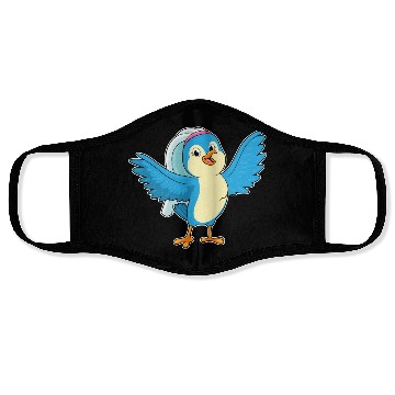 Discover Bird As Bride With Veil Face Masks