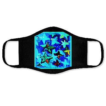 Discover Blue Starry Night Sky Painting. Buy Now Face Masks