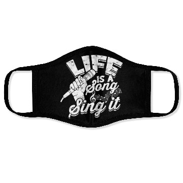 Discover Life is a song, sing it - Music Face Masks