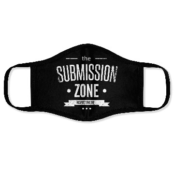 Discover Jiu Jitsu Submission Zone Respect the Tap Face Masks