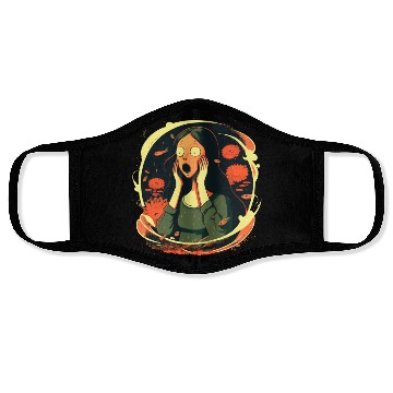 Discover Surreal Scream Lisa Face Masks