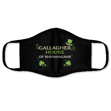 Discover Gallagher House Of Shenanigans Face Masks