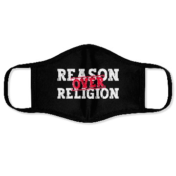 Discover Reason Over Religion - Atheist Atheism Face Masks