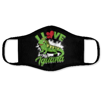 Discover I Love My Iguana - Reptile Face Masks