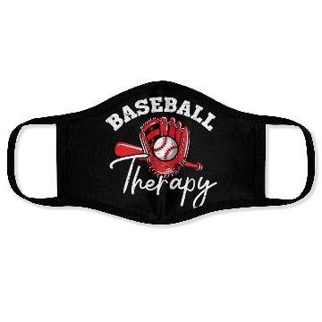 Discover Baseball Therapy Baseball Player Baseball Coach Face Masks