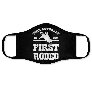 Discover Bull Rider Bull Riding Western Rodeo Cowboy Lover Face Masks