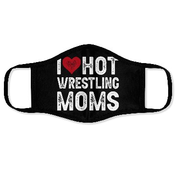 Discover I Love Hot Wrestling Moms Premium Mother's Day Face Masks