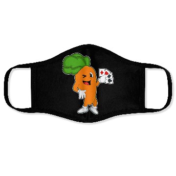 Discover Carrot At Poker With Poker Cards Face Masks