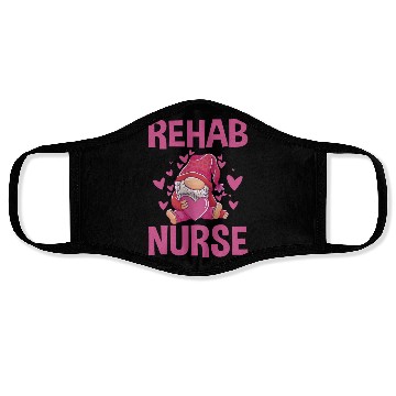 Discover Cute Rehab Nurse Gnome Design Physical Therapy Face Masks