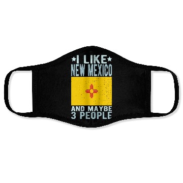 Discover New Mexico Flag US State Face Masks