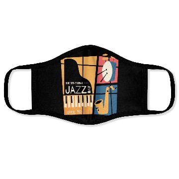 Discover Jazz music improvisation festival Face Masks