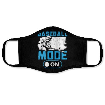 Discover Baseball Mode On Baseball Player Baseball Coach Face Masks