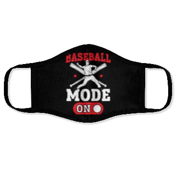 Discover Baseball Mode On Baseball Player Baseball Coach Face Masks