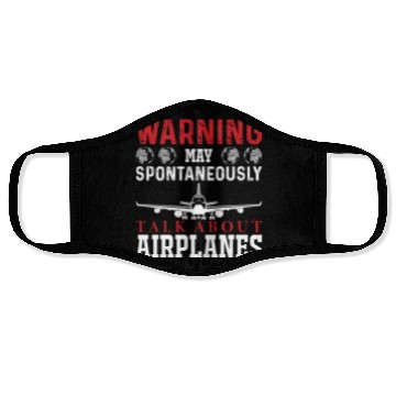 Discover Airplane Mechanic Aviation Technician Face Masks