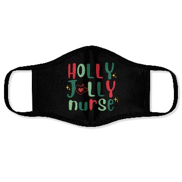 Discover HOLLY JOLLY NURSE 3 Face Masks