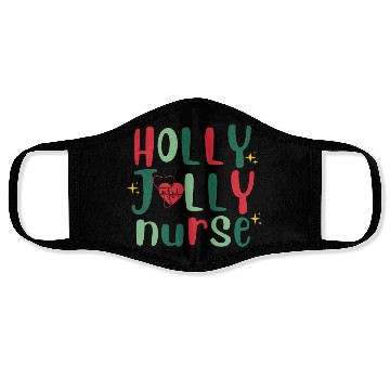 Discover HOLLY JOLLY NURSE6 Face Masks
