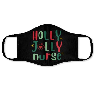 Discover HOLLY JOLLY NURSE4 Face Masks