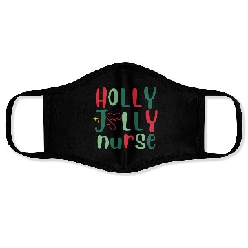 Discover HOLLY JOLLY NURSE Face Masks
