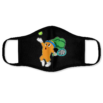 Discover Carrot At Tennis With Tennis Racket Face Masks