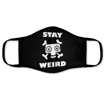 Discover Stay Weird Face Masks