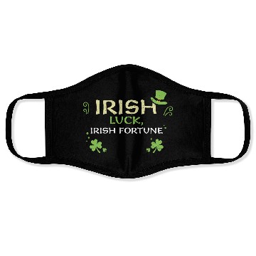 Discover Irish luck, Irish fortune Face Masks