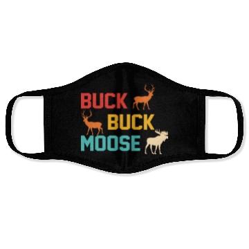Discover Buck Buck Moose Face Masks