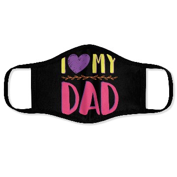 Discover I love my dad Face Masks