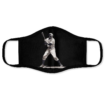 Discover Baseball Player With Baseball Bat Face Masks
