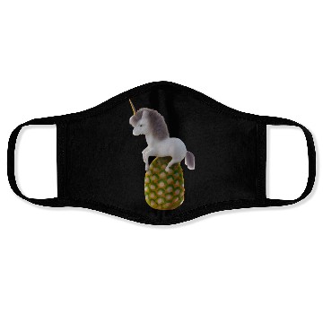 Discover Pineapple unicorn - tropical unicorn Face Masks