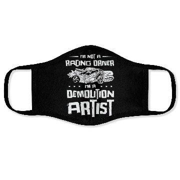 Discover Demolition Derby Car Demo Driver Face Masks