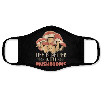 Discover Cottagecore Mushroom Aesthetic Nature Conservation Face Masks