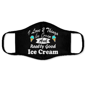 Discover I Love Ice Cream Sweet Design Face Masks