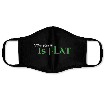 Discover Flat Earth Green Face Masks