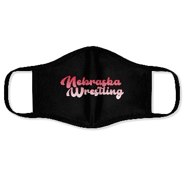 Discover Nebraska Wrestling (State Colors) Face Masks