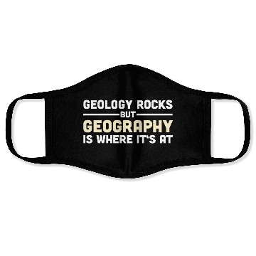 Discover Geography Gift Geographer Teacher Student Face Masks