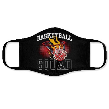 Discover Basketball Squad Coach Team Player Match Face Masks