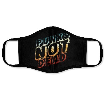 Discover punks not dead - retro punk rock Face Masks