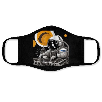 Discover Intricate detailed artwork of astronauts using Face Masks