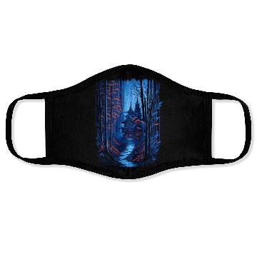 Discover Japanese Temple in a Bamboo Forest Face Masks