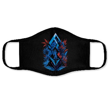 Discover Geometric Triangles and Leaves Face Masks