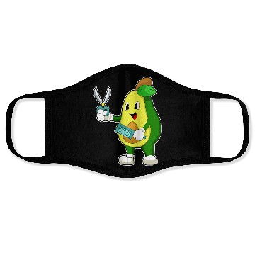 Discover Avocado Hairdresser Scissors Comb Face Masks